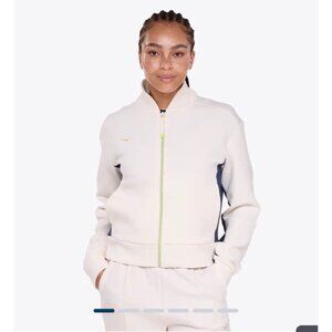 Hoke Women's Kaitoro Knit Jacket Alabaster Navy XS Athletic Running